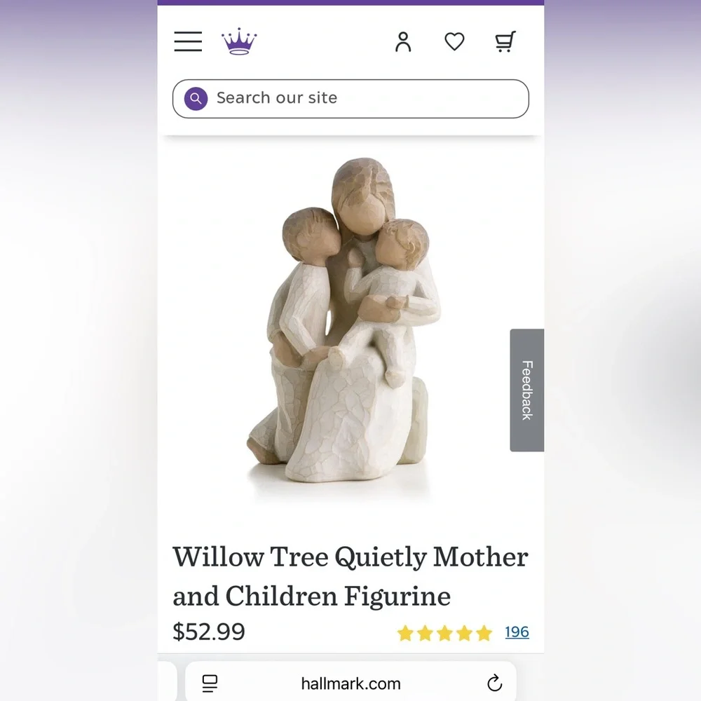 Willow Tree Quietly Figurine - Cream and Tan - Picture 6 of 6